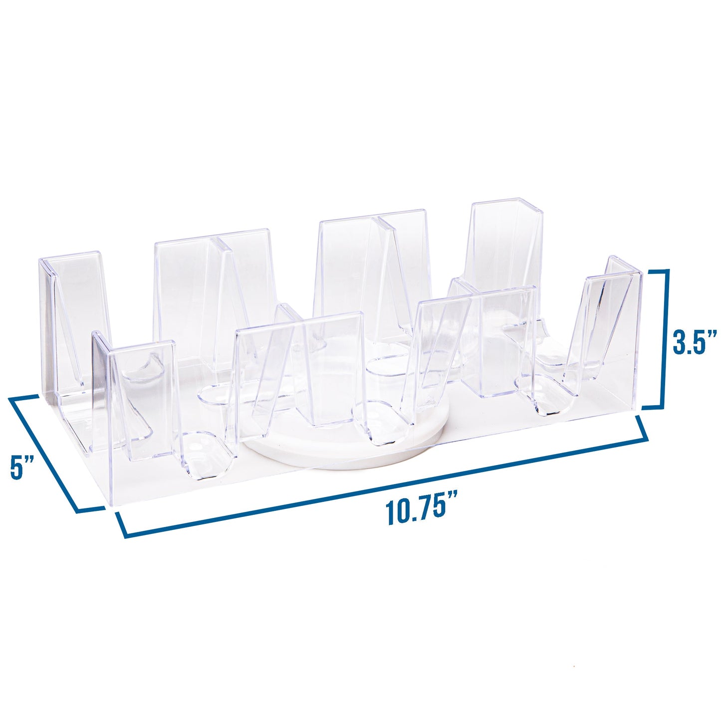 Elite Rotating Card Tray | 360° Swivel | Clear Acrylic | Scratch-Resistant | Chucklebox - Niksstuff