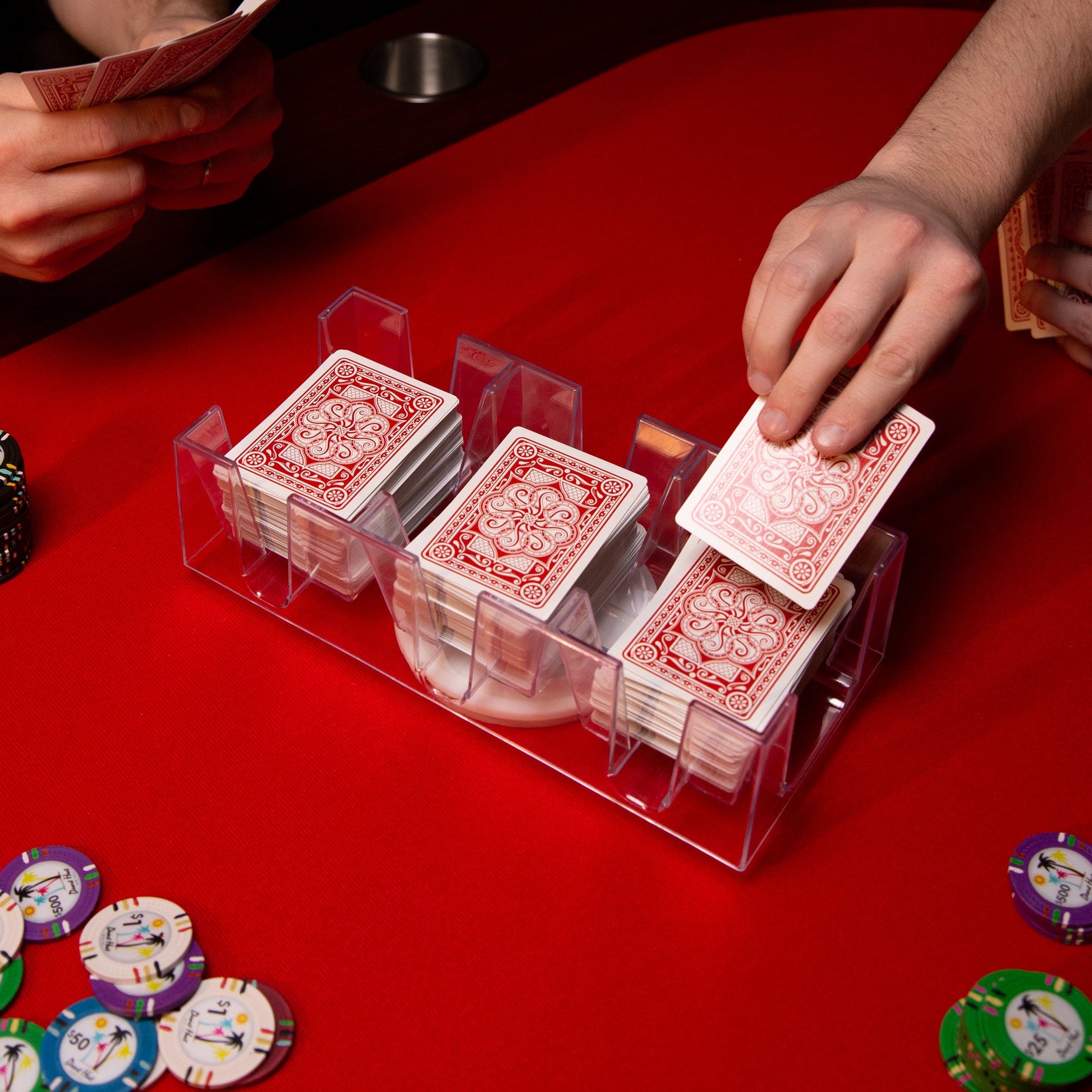 Elite Rotating Card Tray | 360° Swivel | Clear Acrylic | Scratch-Resistant | Chucklebox - Niksstuff
