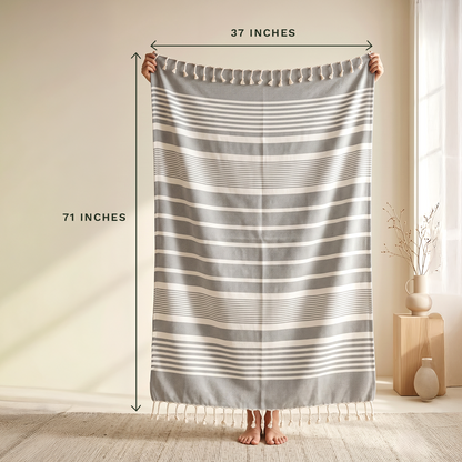 Turkish Organic Cotton Beach Towel