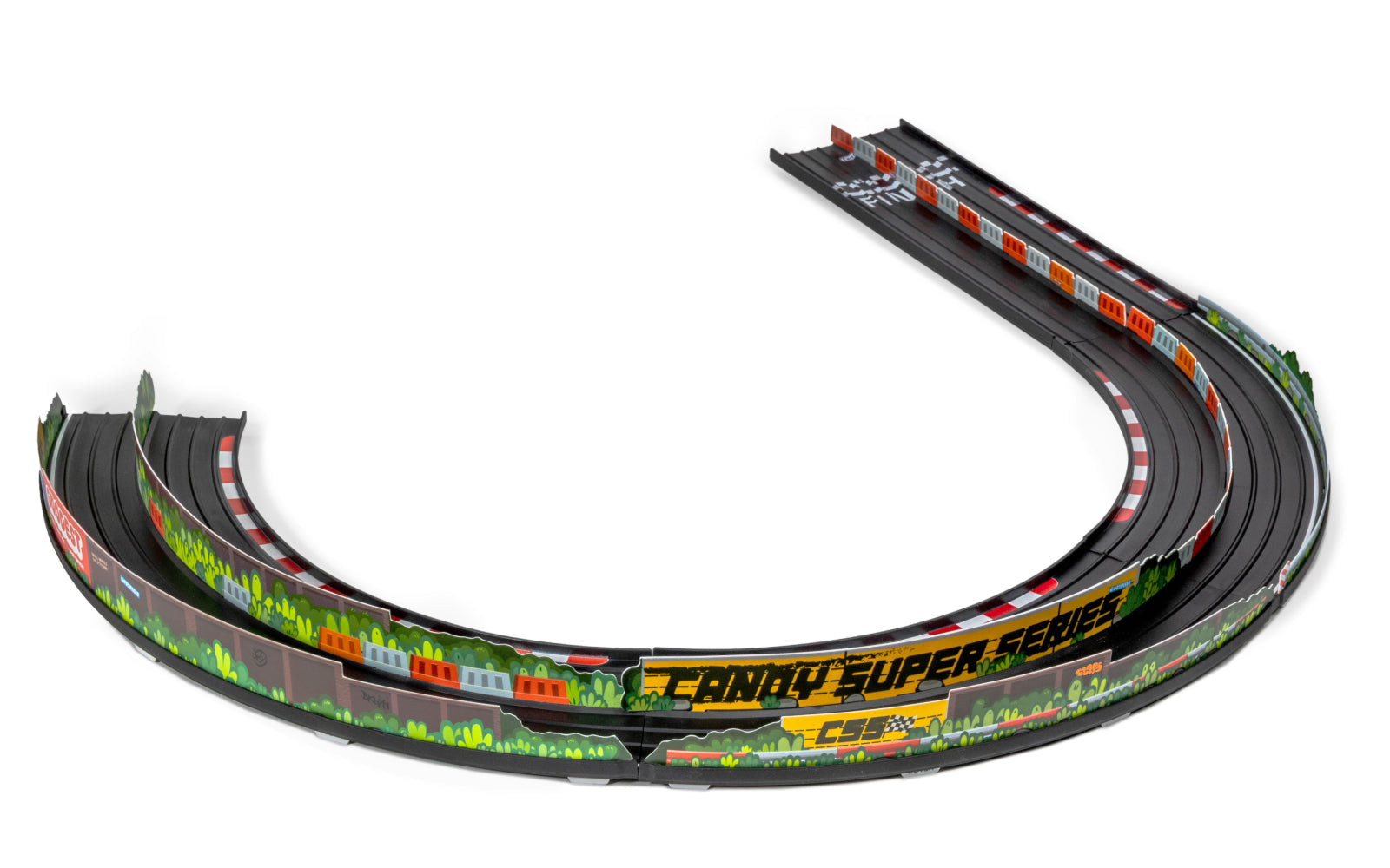 Add-On Kit: Hairpin | Candylab ROADWORKS Track | Tight Hairpin Turn for Epic Drifts | Ages 3+ | Compatible with 1:64 Diecast - Niksstuff