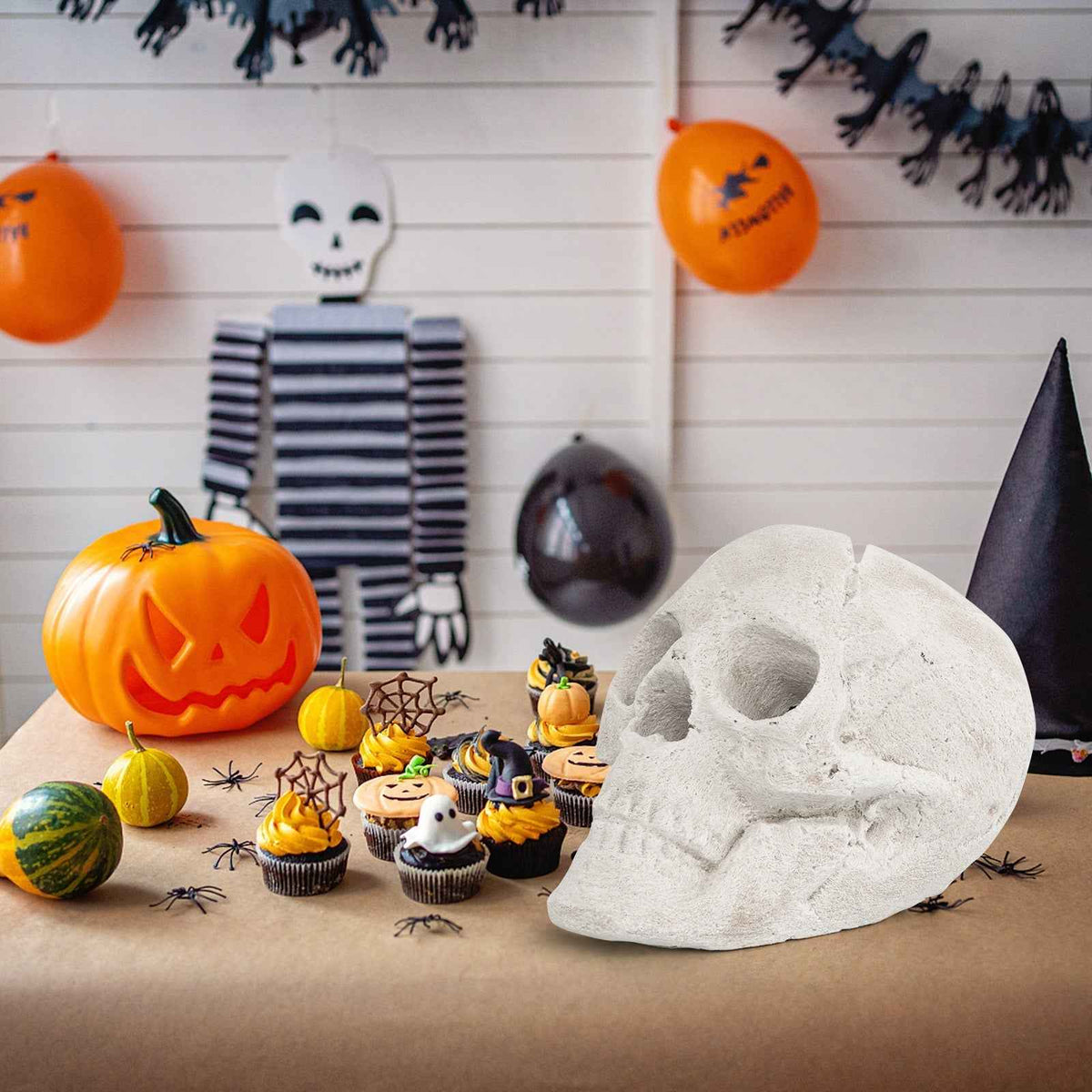 Halloween Fire Pit Skull – Ceramic Fibre Fire Decoration