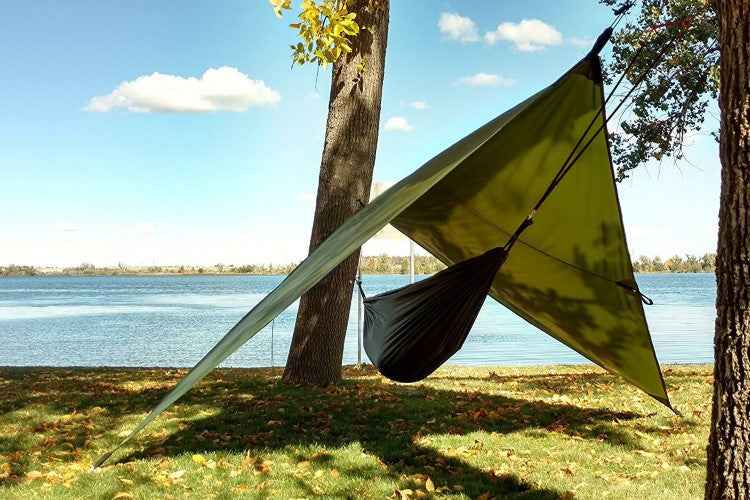 River Country Gear Hammock Rain Fly – Waterproof, Large Coverage, Quick Setup, Green