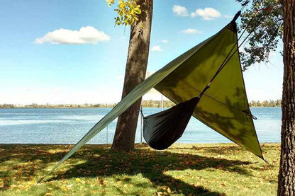 River Country Gear Hammock Rain Fly – Waterproof, Large Coverage, Quick Setup, Green