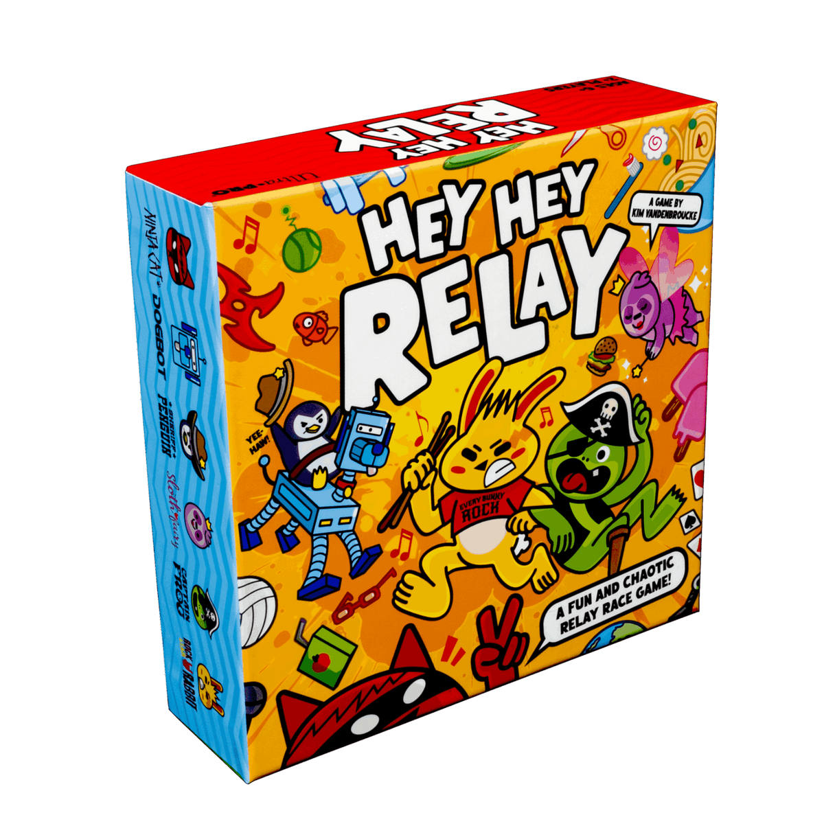 Hey Hey Relay Team Party Game - Fast-Paced Board Game for Families