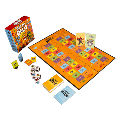Hey Hey Relay Team Party Game - Fast-Paced Board Game for Families