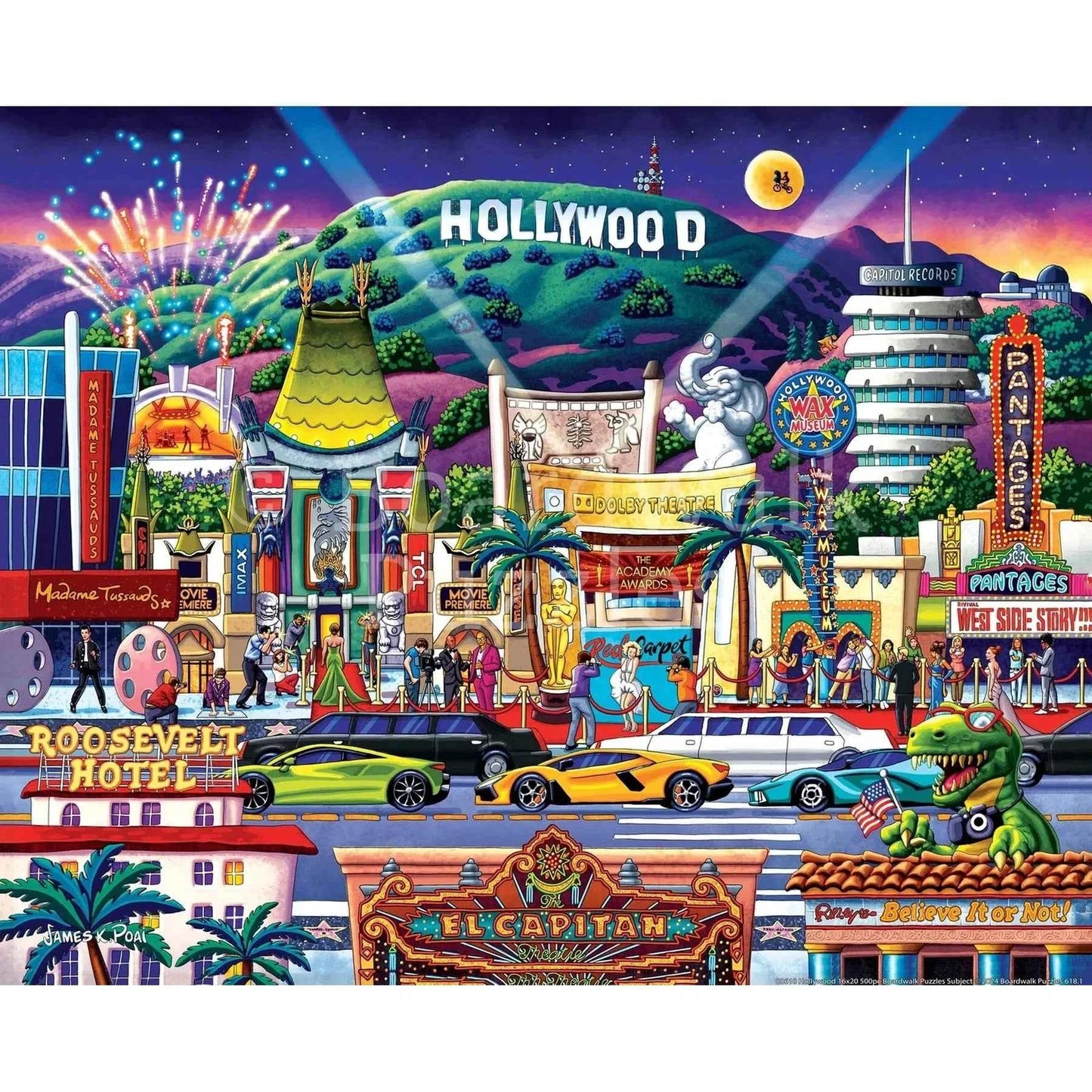 Hollywood Boulevard 1000 Piece Jigsaw Puzzle | Made in USA