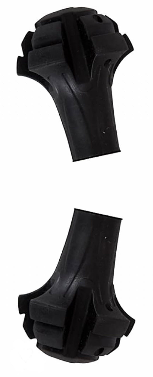 Pike Trail Round Tapered Trekking Pole Tips | Hard Rubber | Set of 2 | Universal Fit