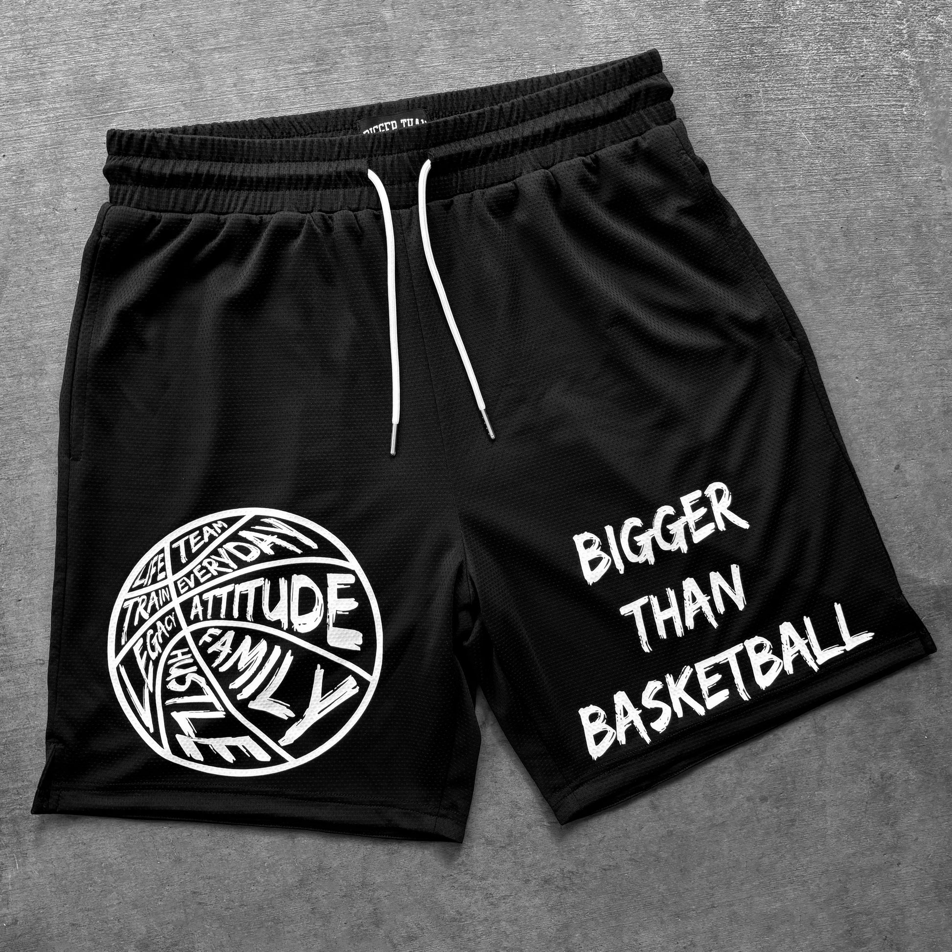 Bigger Than Basketball - Shorts - Black | Youth & Adult - Niksstuff