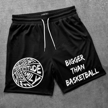 Bigger Than Basketball - Shorts - Black | Youth & Adult - Niksstuff