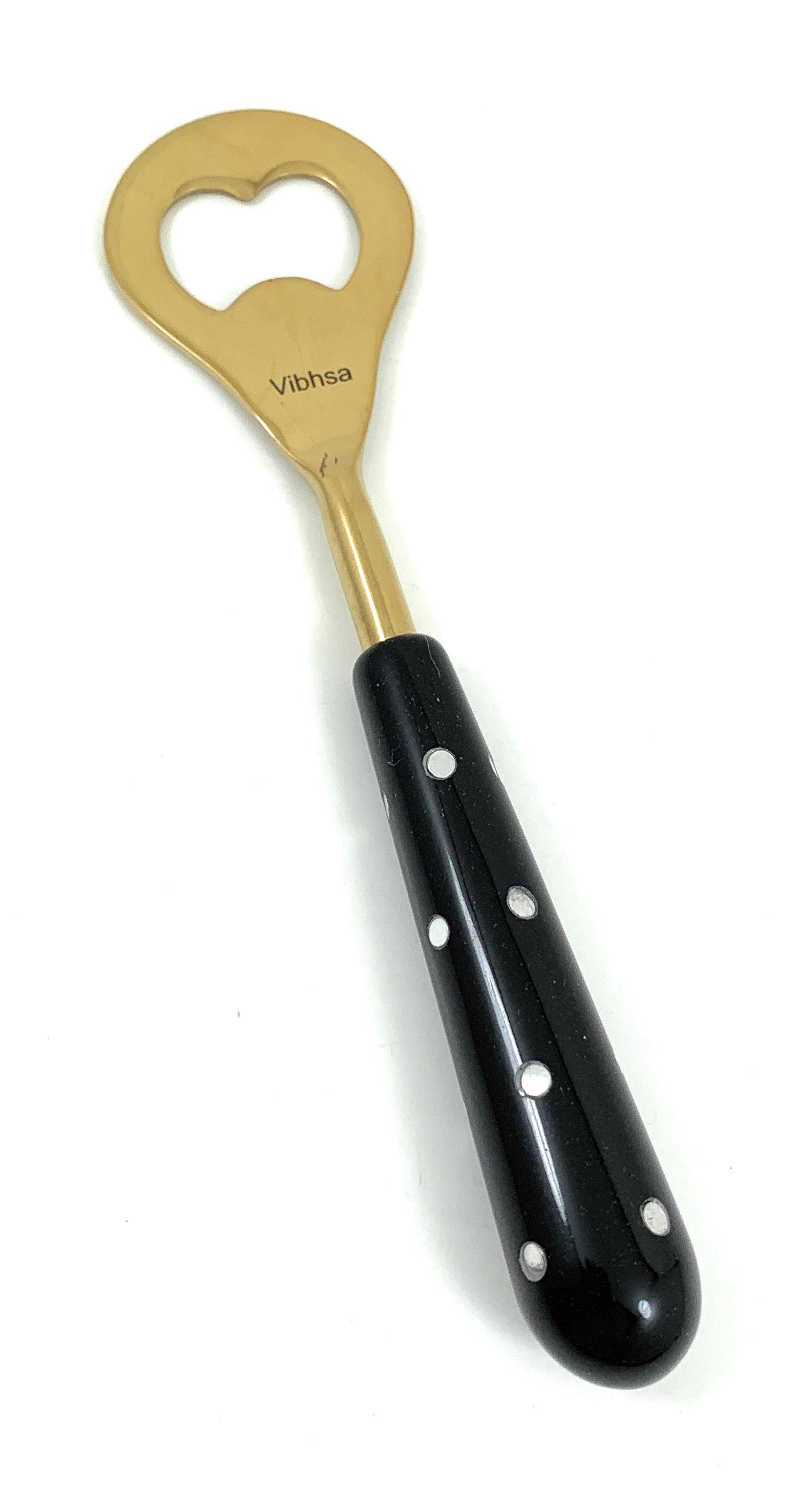 Vibhsa 4-Piece Bartending Kit | Stainless Steel Bar Tools Set | Black & Gold | Home Bar & Professional Use - Niksstuff