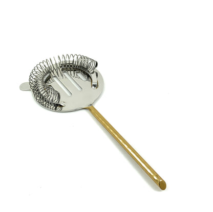 Vibhsa 4-Piece Bartending Kit | Stainless Steel Bar Tools Set | Silver & Gold Hammered | Home Bar & Professional Use - Niksstuff