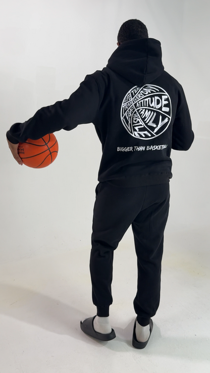 Bigger Than Basketball - Hoodie - Black | Youth & Adult - Niksstuff