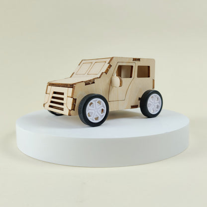 Pull String Car DIY Kit | Personalized STEM Toy for Kids Ages 6+ - Niksstuff