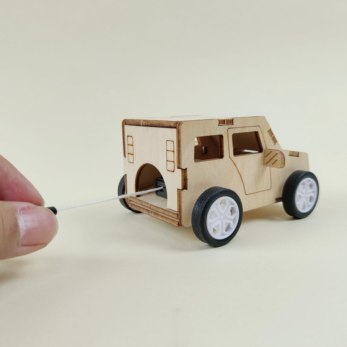 Pull String Car DIY Kit | Personalized STEM Toy for Kids Ages 6+ - Niksstuff