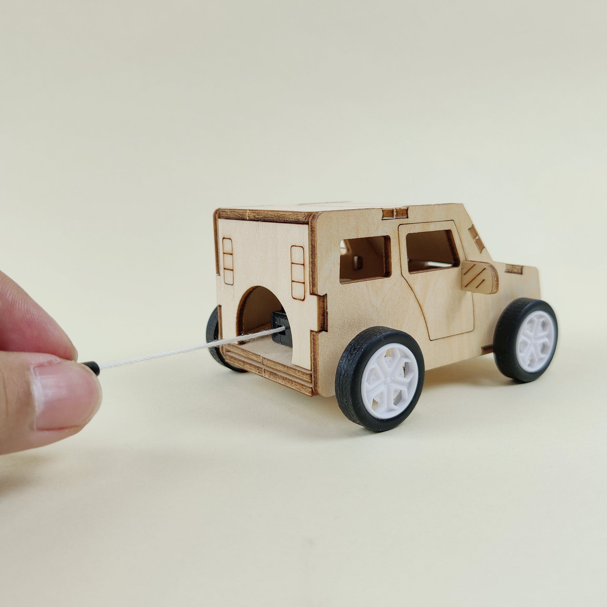 Pull String Car DIY Kit | Personalized STEM Toy for Kids Ages 6+ - Niksstuff