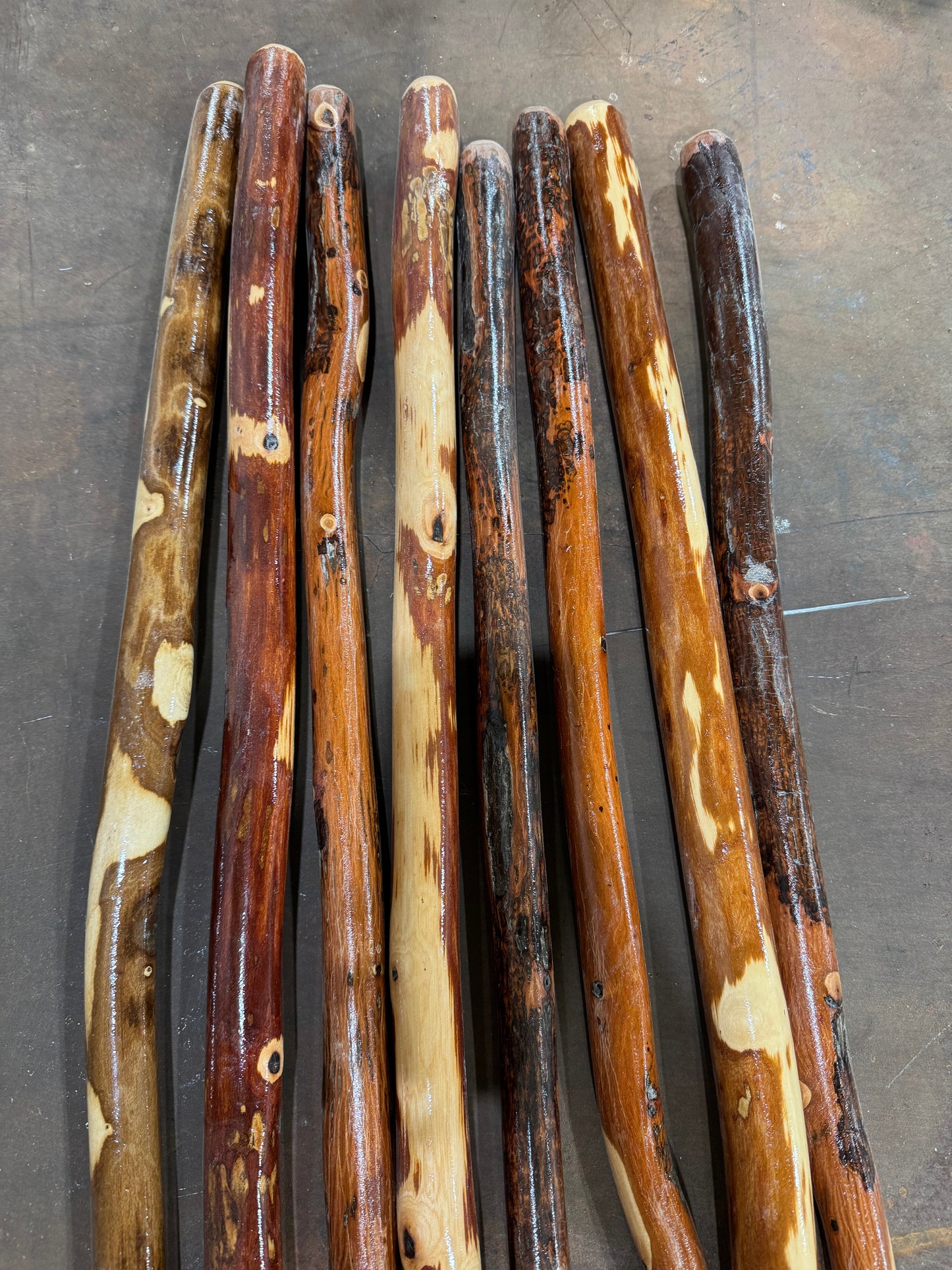 Handmade Ozark Hardwood Hiking Stick | 36”–72” | Oak or Hickory | Made in USA | Parker Homestead