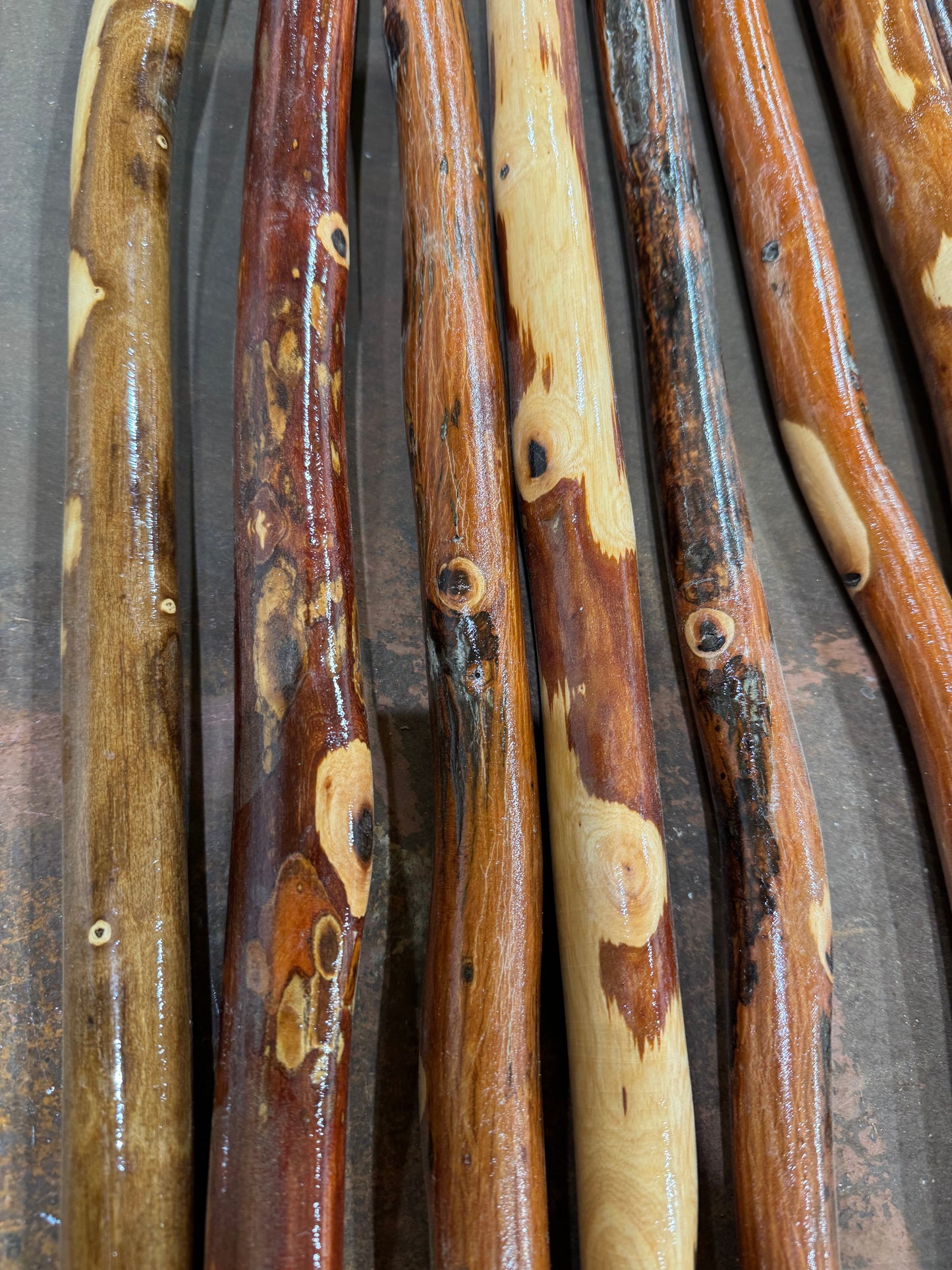 Handmade Ozark Hardwood Hiking Stick | 36”–72” | Oak or Hickory | Made in USA | Parker Homestead