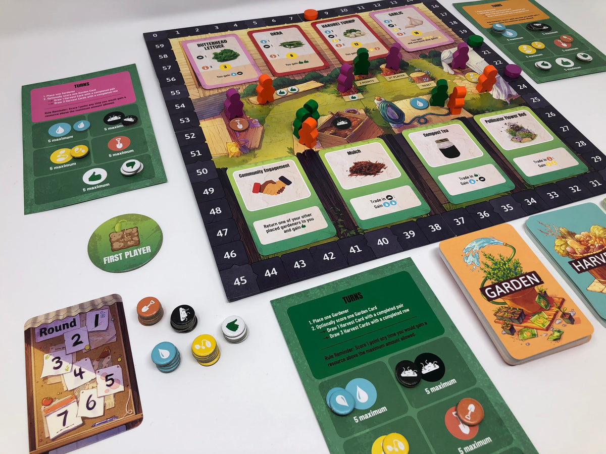Community Garden: The Board Game - 2-4 Players Strategic Game