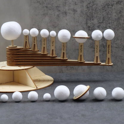 Solar System Model DIY Kit | Space STEM Toy for Kids Ages 6+ - Niksstuff