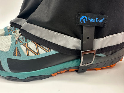 Pike Trail Mid Length Gaiters | 100% Waterproof | Rip-Stop Nylon | S/M Adjustable Fit