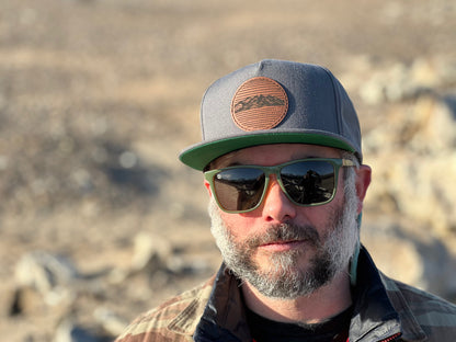 Pike Trail Rawhide Leather Patch Hat | Snapback | 6 Styles