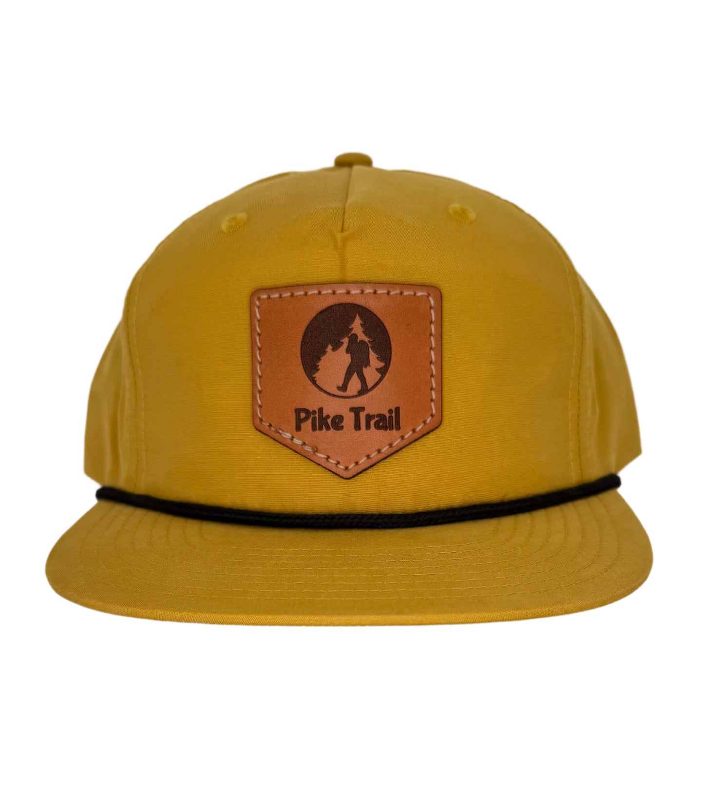 Pike Trail Rawhide Leather Patch Hat | Snapback | 6 Styles