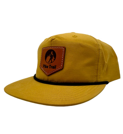 Pike Trail Rawhide Leather Patch Hat | Snapback | 6 Styles