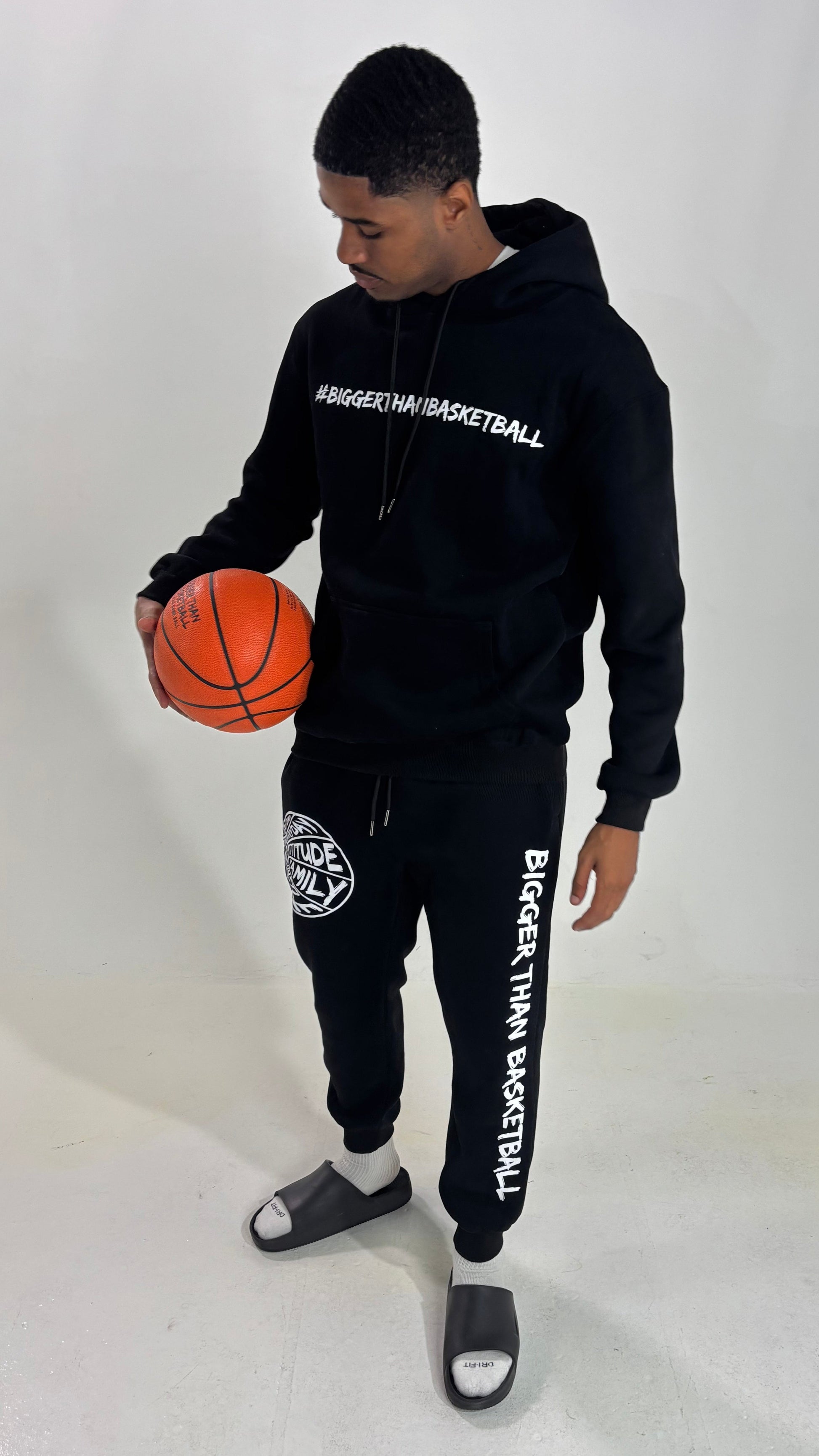 Bigger Than Basketball - Hoodie - Black | Youth & Adult - Niksstuff
