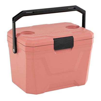 Insulated Portable Hard Shell Cooler with Cup Holders & Bottle Opener