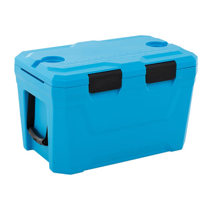 Large Insulated Hard Shell Cooler with Cup Holders, Bottle Opener & Drain Plug