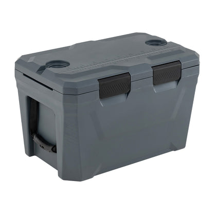 Large Insulated Hard Shell Cooler with Cup Holders, Bottle Opener & Drain Plug