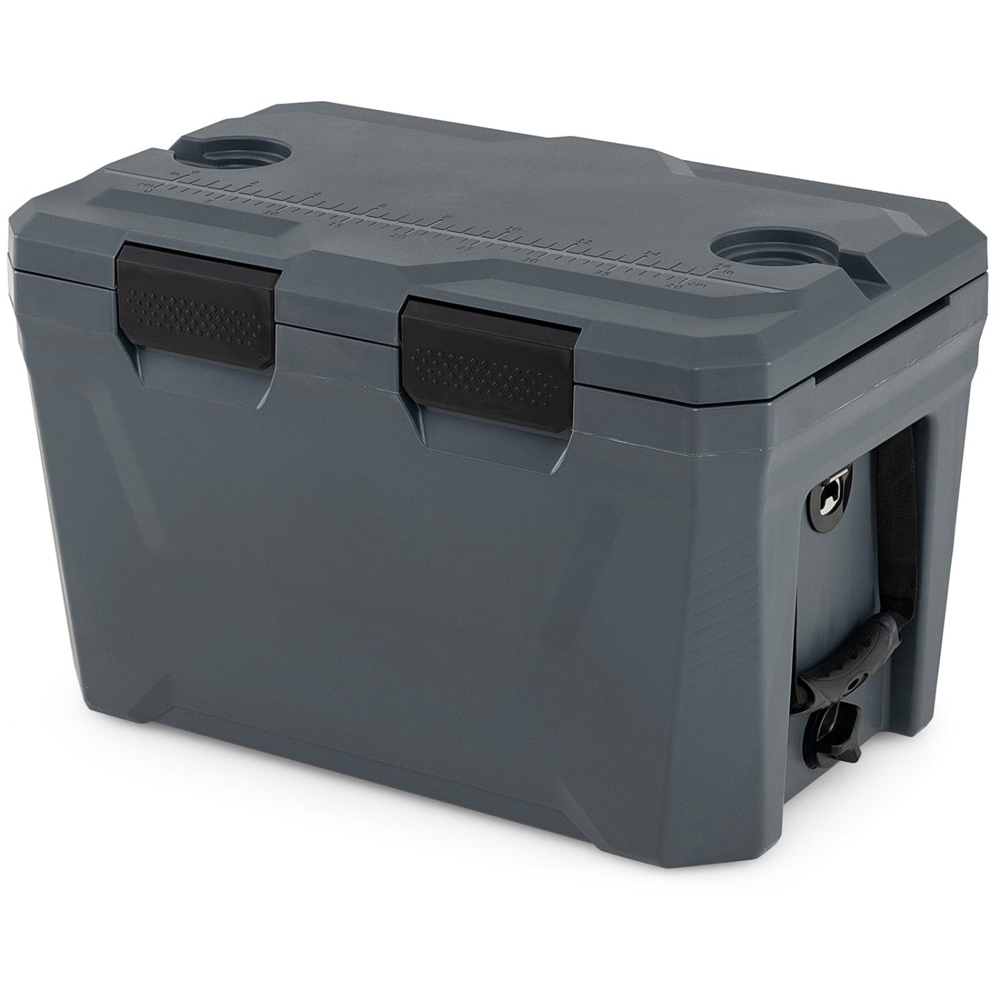 Large Insulated Hard Shell Cooler with Cup Holders, Bottle Opener & Drain Plug