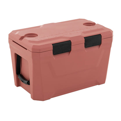 Large Insulated Hard Shell Cooler with Cup Holders, Bottle Opener & Drain Plug