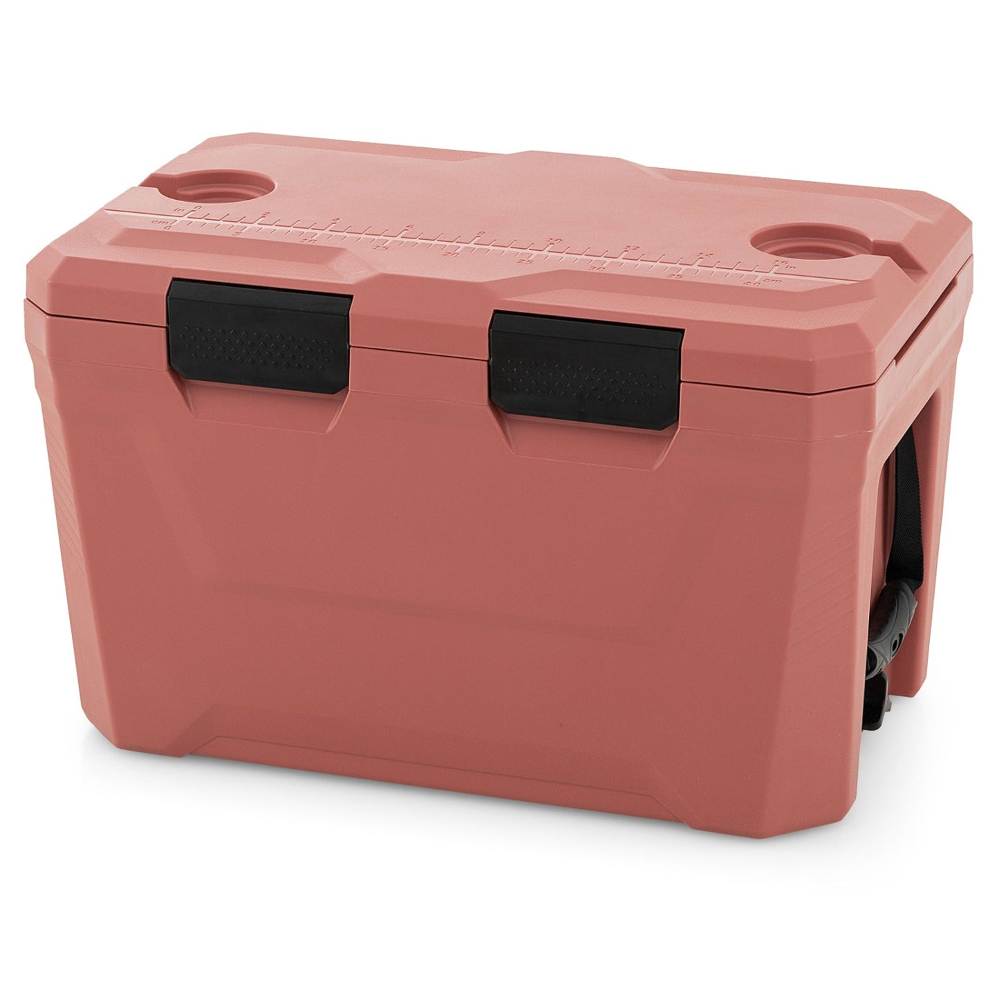 Large Insulated Hard Shell Cooler with Cup Holders, Bottle Opener & Drain Plug