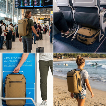 Island Hopper 2.0 TriCor Backpack | Ultralight Carry-On | 28L & 34L - Niksstuff