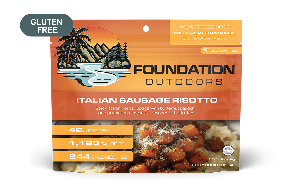 Foundation Outdoors Spicy Italian Pork Sausage Risotto Freeze Dried Meal