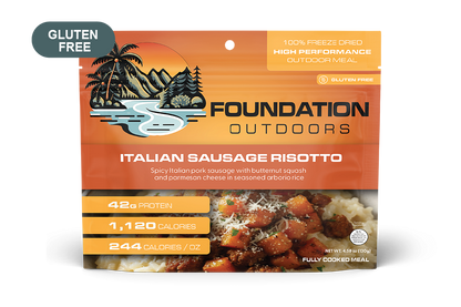 Foundation Outdoors Spicy Italian Pork Sausage Risotto Freeze Dried Meal