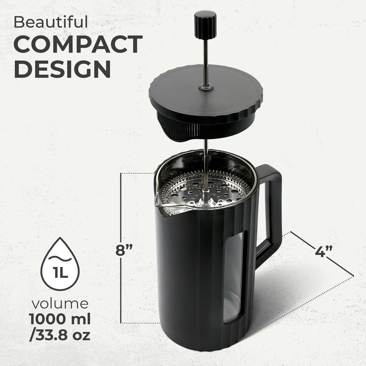 French Press Essentials Bundle - Black