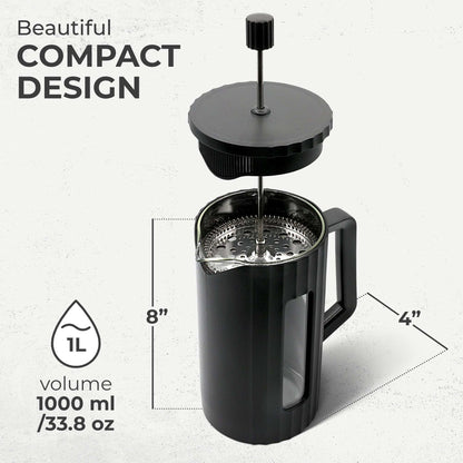 French Press Essentials Bundle - Black