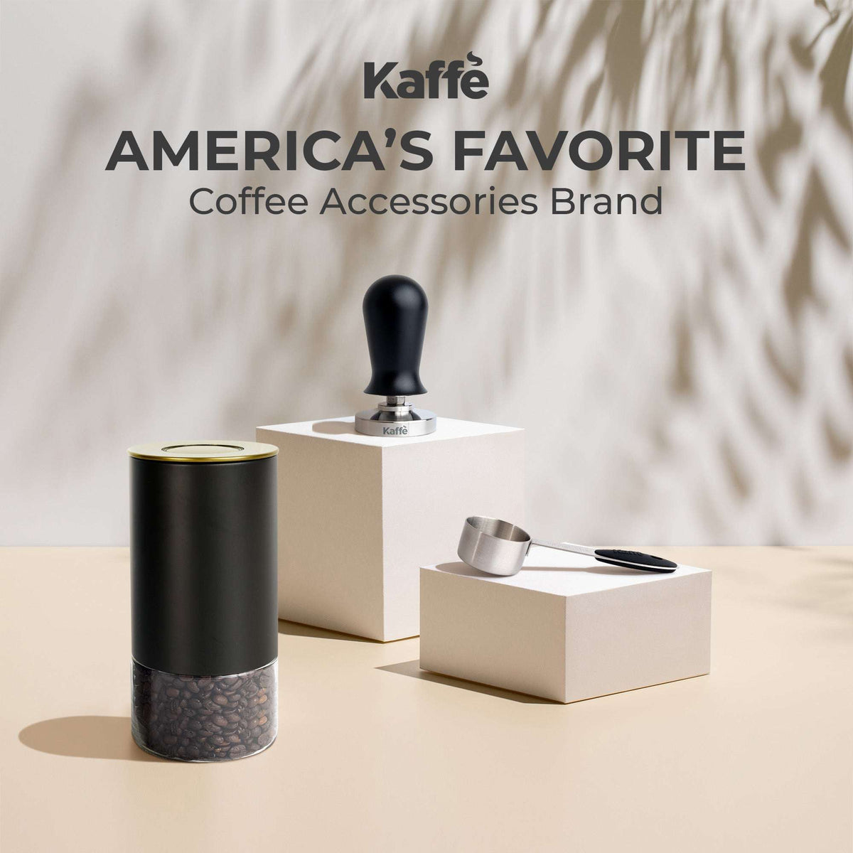 Kaffe 12oz Round Glass and Stainless Steel Storage Container