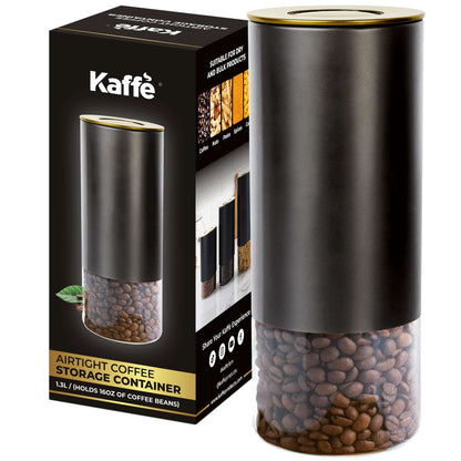 Kaffe 16oz Round Glass & Stainless Steel Storage Container