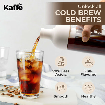Kaffe Cold Brew Coffee Maker - 34oz Glass Pitcher KF9040