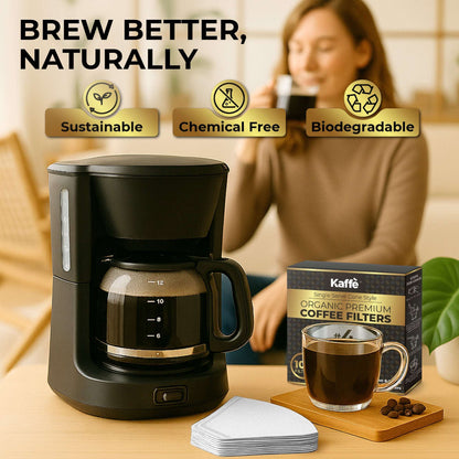 Kaffe #4 Coffee Filters - 100pk Unbleached Paper