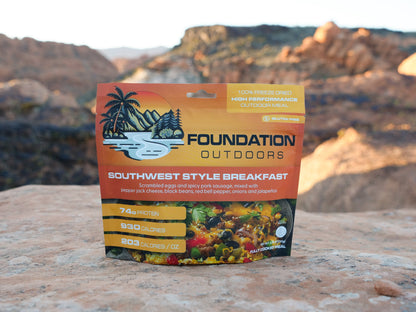 Foundation Outdoors Southwest Style Freeze Dried Breakfast Meal