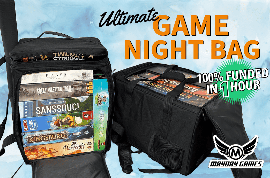Padded game night carry bag set, black/charcoal with front zipper pocket and handles
