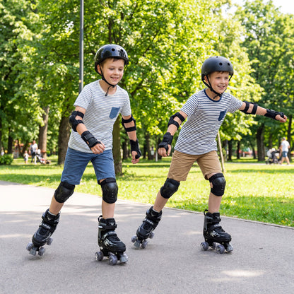 Kids Adjustable Quad Roller Skates with Light-Up Wheels | Boys & Girls - Niksstuff