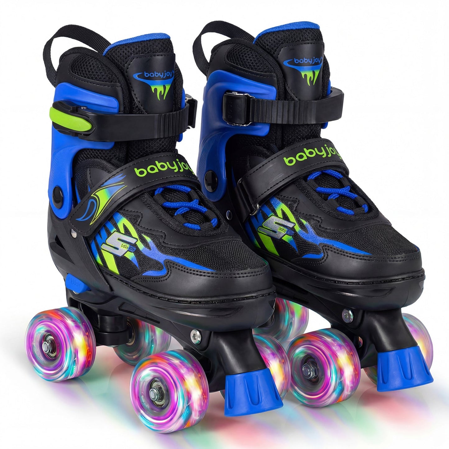 Kids Adjustable Quad Roller Skates with Light-Up Wheels | Boys & Girls - Niksstuff