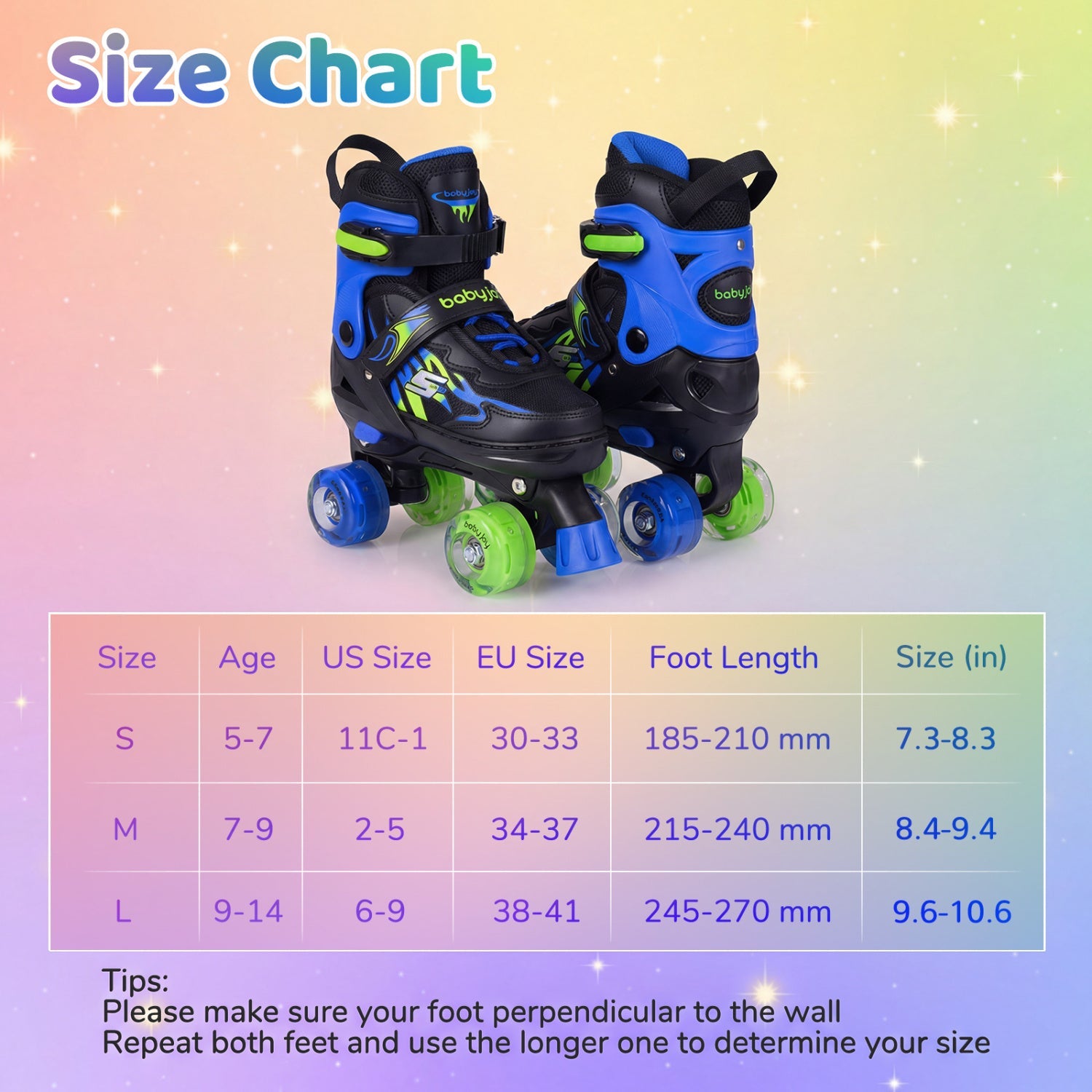 Kids Adjustable Quad Roller Skates with Light-Up Wheels | Boys & Girls - Niksstuff
