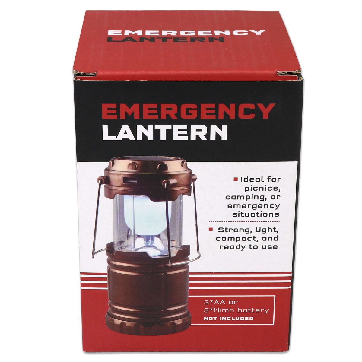 Quake Kits Collapsible Solar Lantern - Rechargeable LED Camping Light