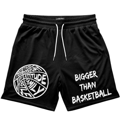 Bigger Than Basketball - Shorts - Black | Youth & Adult - Niksstuff